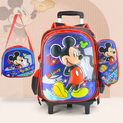 3pcs Scho0ol Bag Trolley : 010021